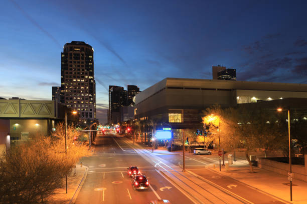 istock Night of Phoenix in Arizona 639919448