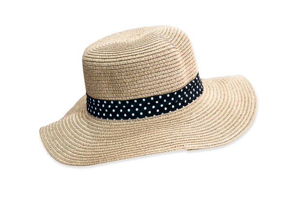 istock Woven fedora hat isolated on white background with clipping path 639924804