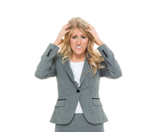 istock Businesswoman looking frustrated 639933054