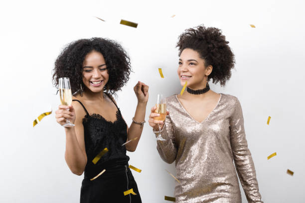 istock Two beautiful young women dancing and having fun 639938194