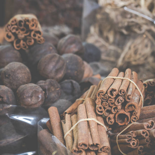 istock Dried herbs, flowers and arabic spices in the souk 639939482