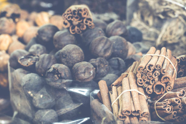 istock Dried herbs, flowers and arabic spices in the souk 639939580
