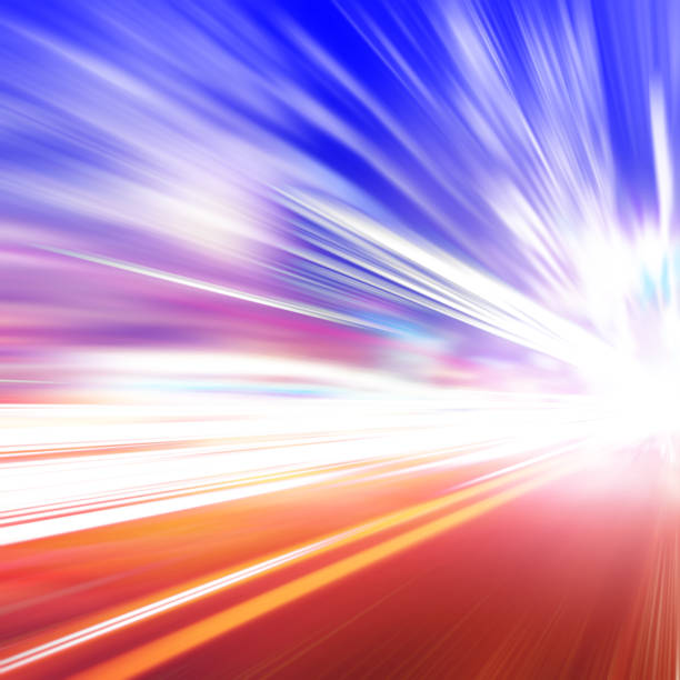 istock Traffic lights in motion blur at night. 639941216