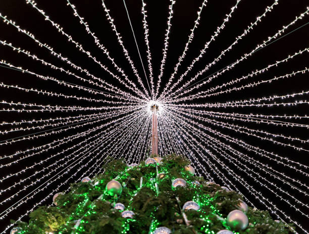 istock Christmas tree with decoration installed in Vilnius Lithuania 639941862