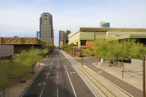 A View of city center in Phoenix, Arizona