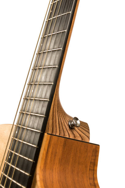 istock Accoustic guitar abstract isolated on white with copy space 639942244