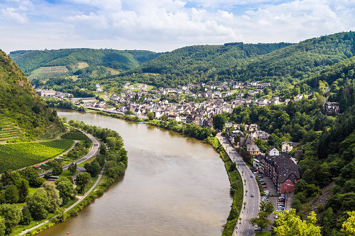 The view of the Mosel Valley in Germany