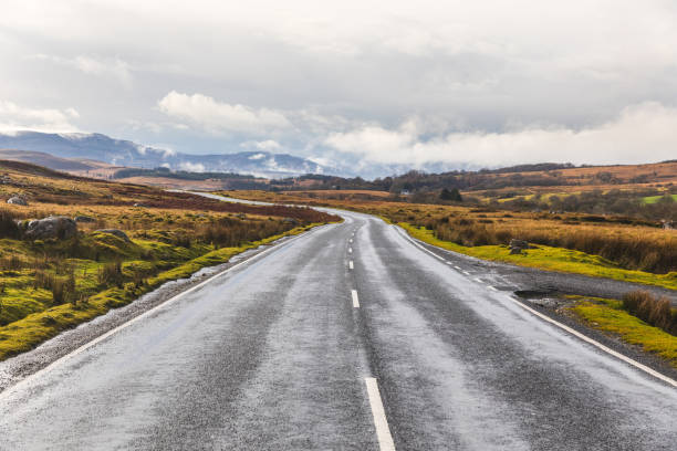 istock Empty road in the Welsh countryside 639947250