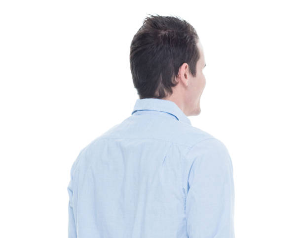 istock Rear view of man looking away 639947484