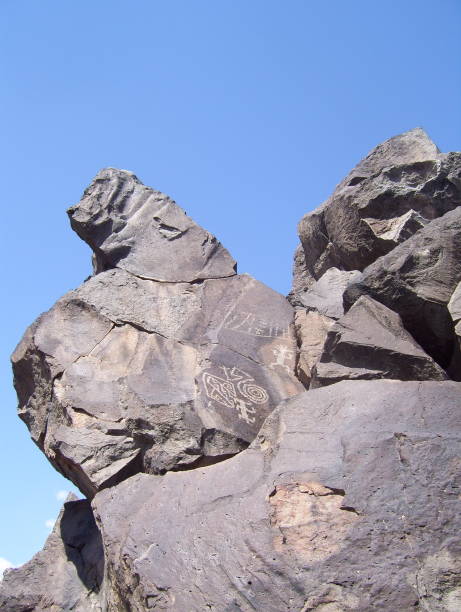 istock Prehistoric Rock Art on Boulders 639949830