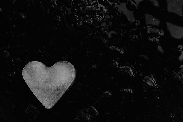 istock Frozen ice  heart shapes 639950040