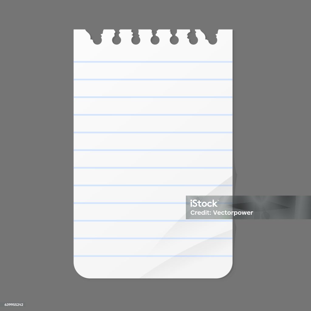 Message Note Sheet Paper Note Sheet For Message Vector Illustration Stock Illustration ...