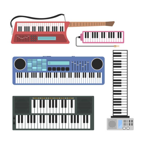 Symbol Instrument Keyboard 100+ Music Note Keyboard Symbol Pictures Stock Illustrations, Royalty ...