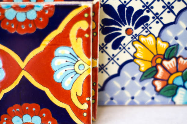 istock Colorful Geometric Mexican Tiles 639955298