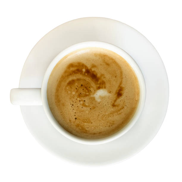 istock Cup of coffee with milk, isolated on white 639956224