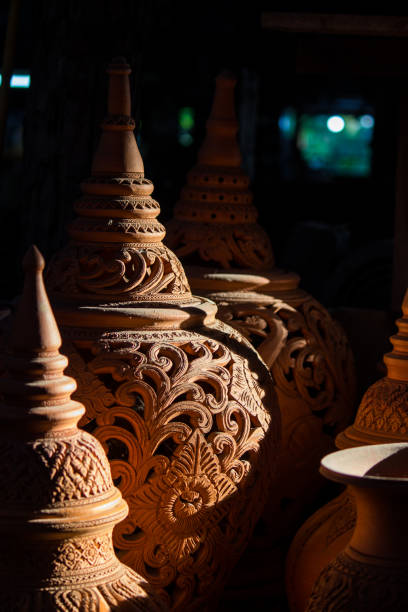 istock Thai style earthenware at Ko Kret in Nonthaburi province,Thailand 639956276