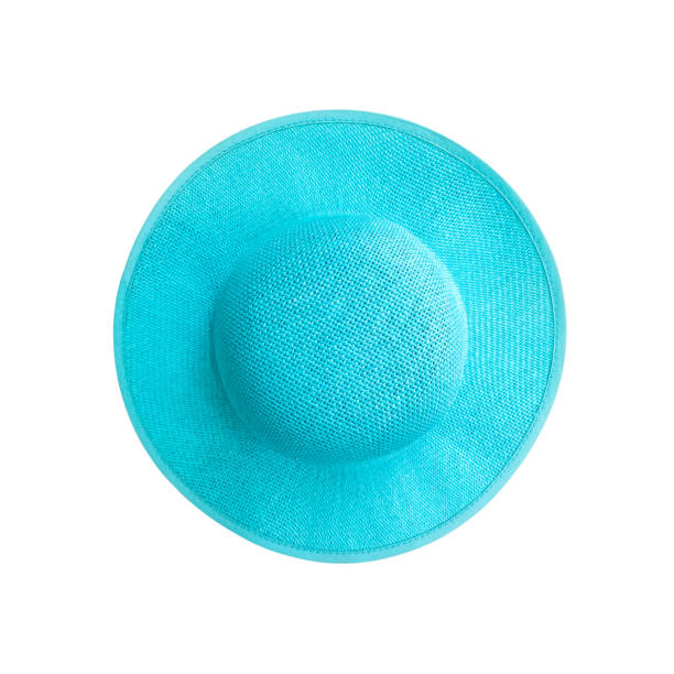 istock Beautiful summer hat isolated on white background 639957380