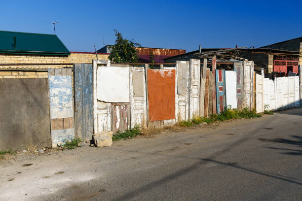 istock Fence made of old doors 639959974