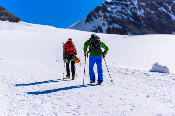 istock Ice Climbing on glacier in Switzerland - Aletsch Glacier 639964184