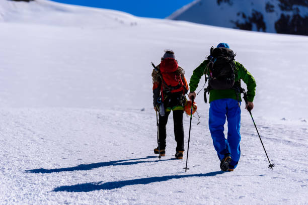 istock Ice Climbing on glacier in Switzerland - Aletsch Glacier 639964314