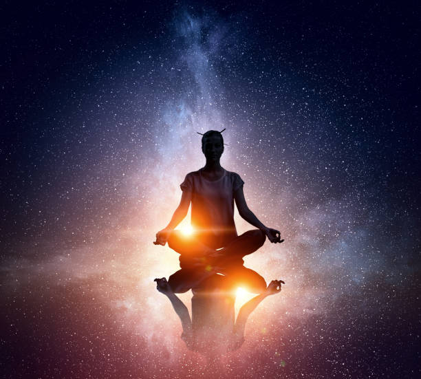 istock Yoga as physical and spiritual therapy . Mixed media 639967112
