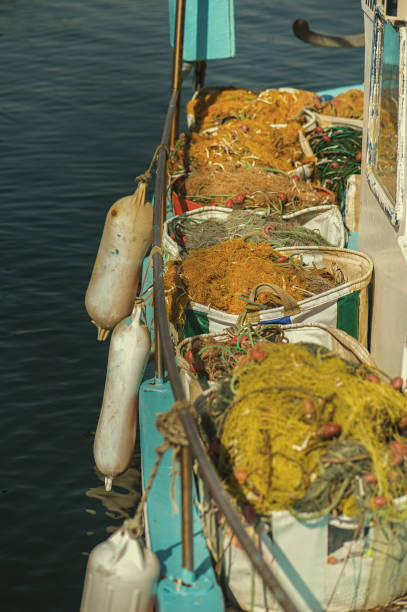 istock fishing net in a fishing boat 639967932
