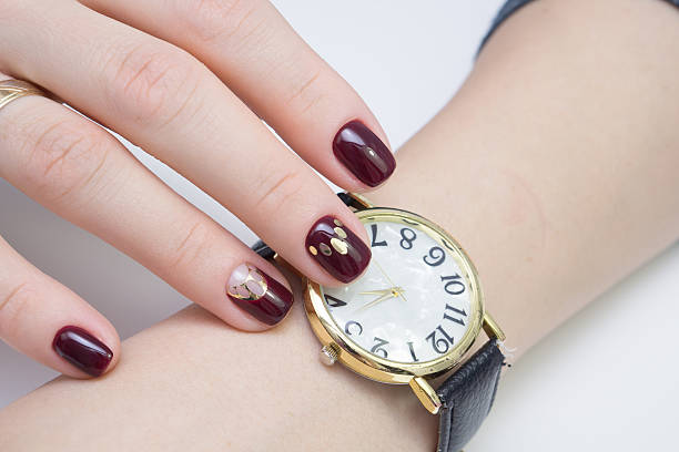 istock Hands and natural nails after ideal clean manicure. 639970896