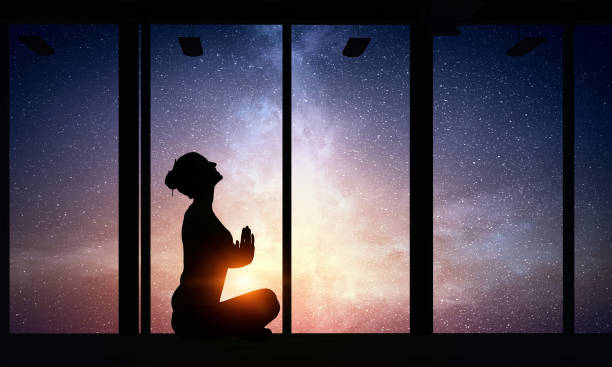 istock Yoga as physical and spiritual therapy . Mixed media 639972356