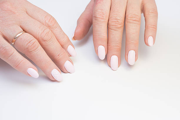 istock Perfect manicure and natural nails. Attractive modern nail art design. 639972406