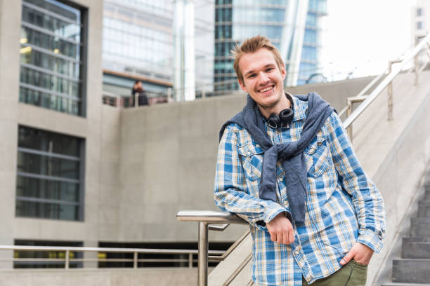 istock Young man portrait in the city 639974482