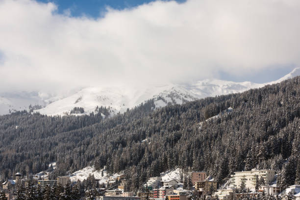 istock Winter view of Davos 639980822