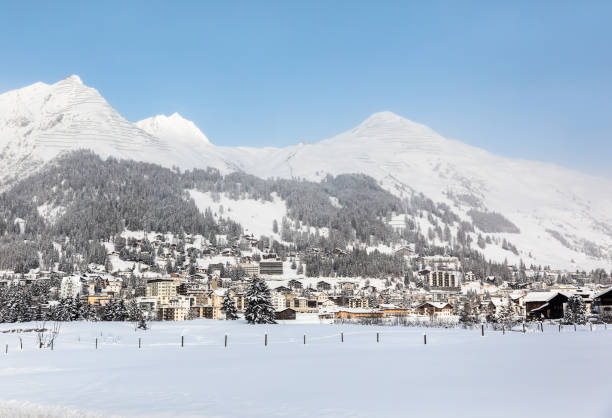 istock Winter view of Davos 639980988