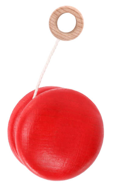 Red wooden yo-yo toy
