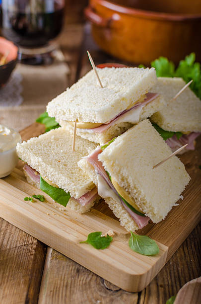 istock Bio sandwich with mayo, cheese and ham 639986014