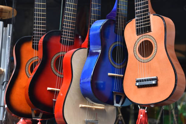 istock Hanging Guitars for sale 639987424