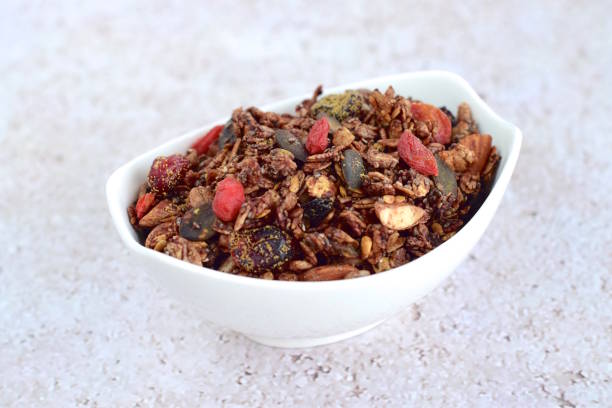 istock Homemade chocolate granola 639990980