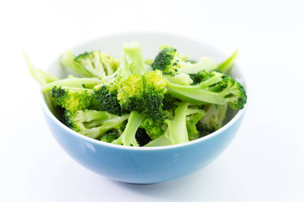 istock Fresh steamed broccoli in bowl 639995226