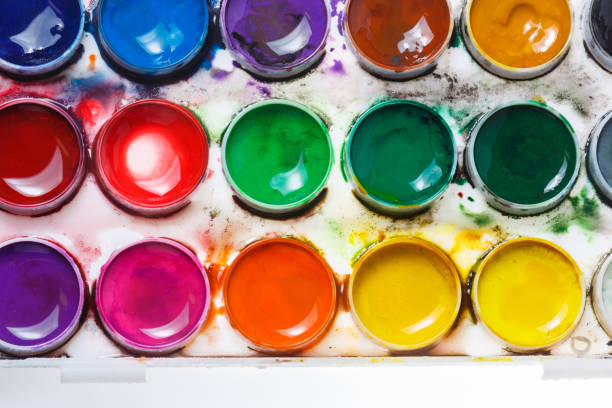 istock Watercolor paints. Paintbox 639996900
