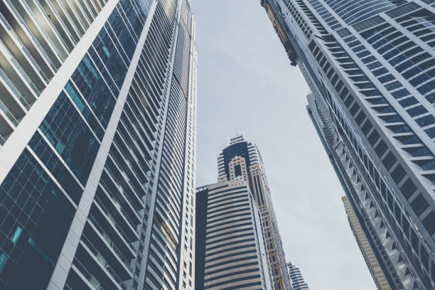 istock Dubai skyline at summer time. 639997924