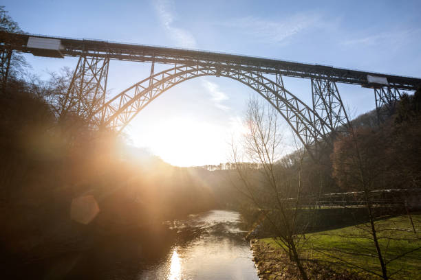 the high muengstener railway bridge in germany
