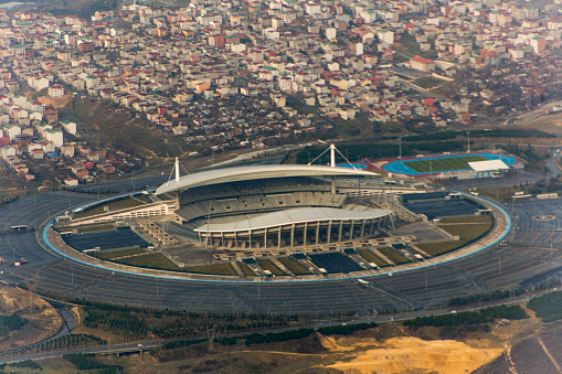 istanbul, turkey - December 16, 2016: Olimpic football stadium at european side of istanbul turkey