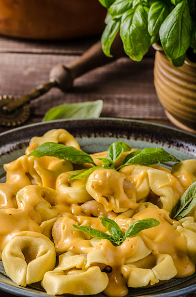 istock Tortellini with cheese sauce 640005860