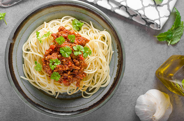 istock Spaghetti bolognese homemade 640007742
