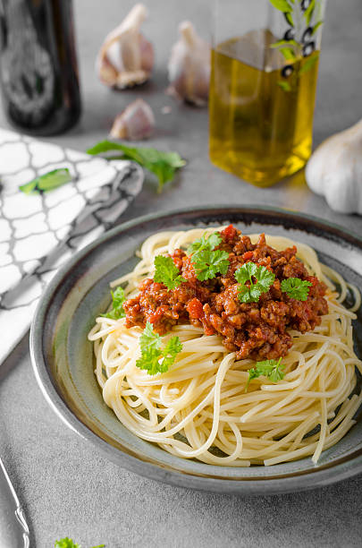 istock Spaghetti bolognese homemade 640007824