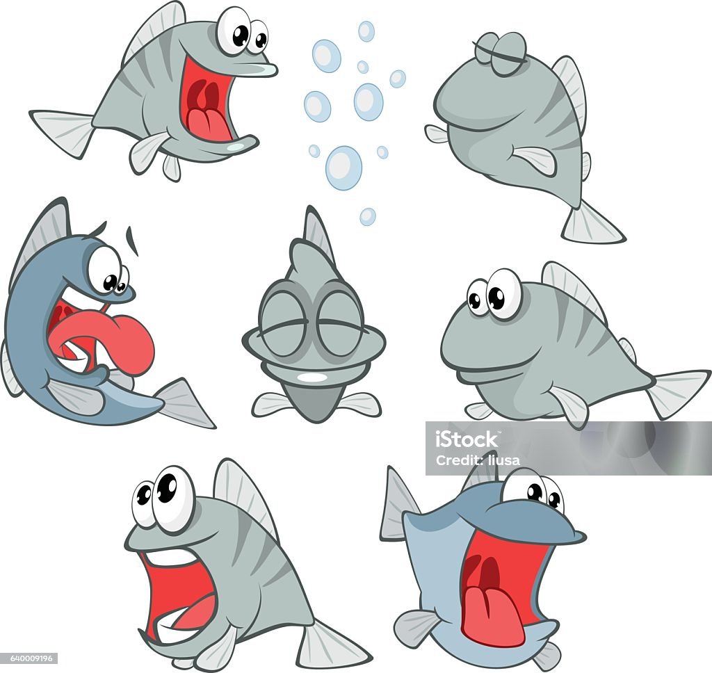 Set Cartoon Illustration Cute Deepwater Fish For You Design Stock Illustration - Download Image Now - iStock Set Cartoon Illustration Cute Deepwater Fish For You Design Stock Illustration - Download Image Now - iStock