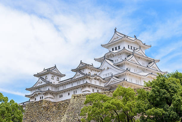Himeji, Japan - July 16, 2016: Himeji castle or White Egret Castle
