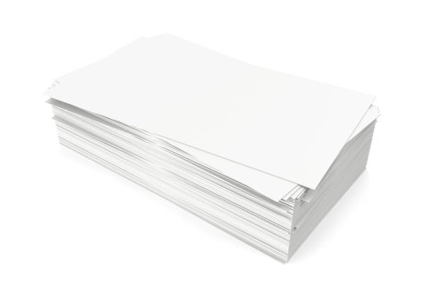 istock Business cards blank mockup, template, on white background, 3d rendering 640012922