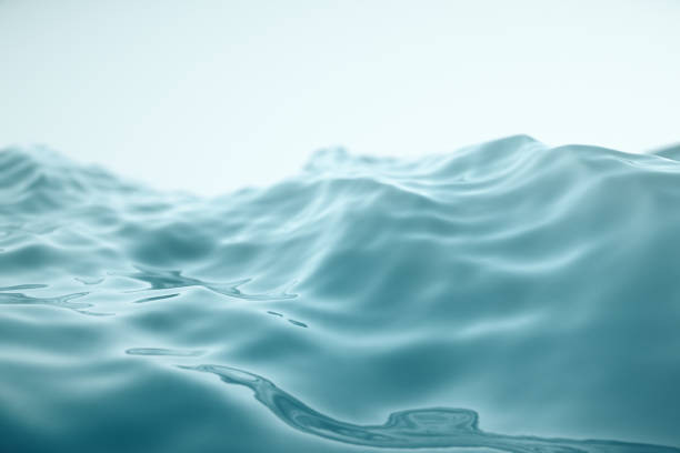 istock Sea wave close-up, low angle view with bokeh effects 640013880