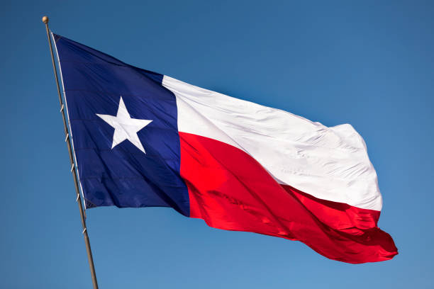 Texas state flag stock photo