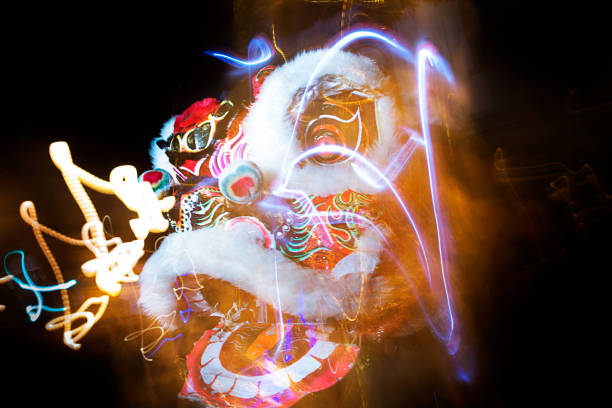 The annual Luna New Year celebration is often accompanied by Lion Dancers who wear elaborate costumes to mimic the movements and spirit of a life-size lion. The lions eat money, drinks, and food, and help bring in the New Year in the Chinese New Year celebration.